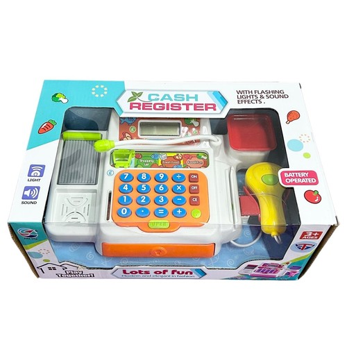 CASH REGISTER-VS1278 - CASH REGISTER WITH FLASHING LIGHTS AND SOUND EFFECTS FOR 3+ AGES