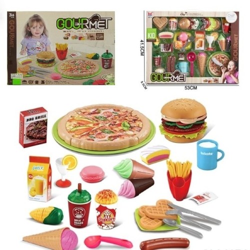 GOURMET-VS0765/XJ371 - CHEF SET KITCHEN PRETEND PLAY FOOD FRUIT SET FOR KIDS ABOVE 3 YEARS OLD.