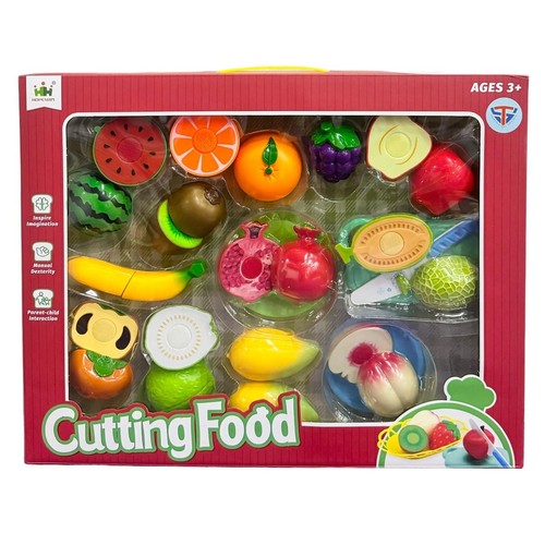 FRUIT SET-VS1377 - CUTTING FOOD FOR 3+ AGES