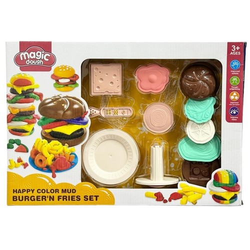 COLOR MUD-8604 - HAPPY COLOR MUD BURGER'N FRIES SET FOR 3+ AGES