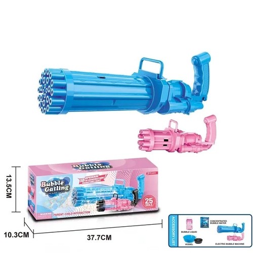 BUBBLE GATLING/668-67 - ELECTRIC BUBBLE MACHINE FOR 3+ AGES