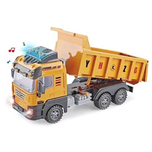 CONSTRUCTION VEHICLE-VS1420 - 1:10 F/P TRUCK CRANE SET WITH LIGHT AND MUSIC FOR 3+ AGES