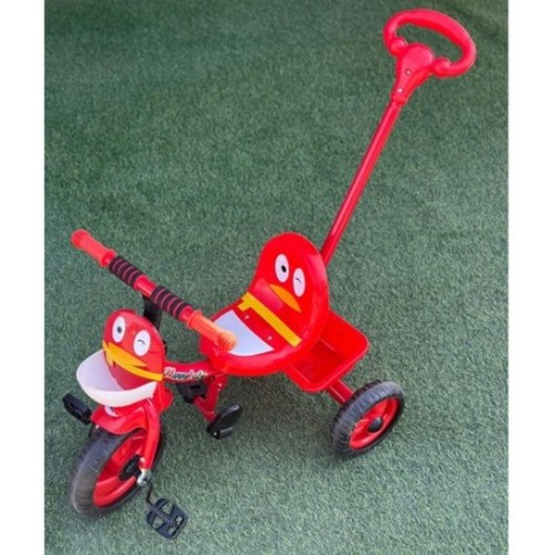 TRICYCLE/JH-577 - DUCK WITH PUSHBAR

FOR 2+ AGES