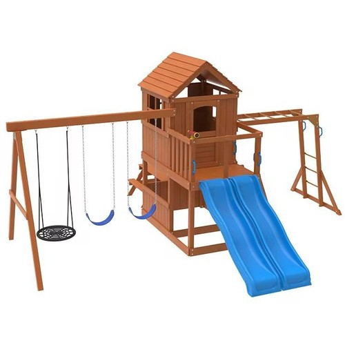 SKYLOFT WOODEN PLAYSET-rm01 - Skyloft wooden playset size: 495.6*597.8*295.5 cm