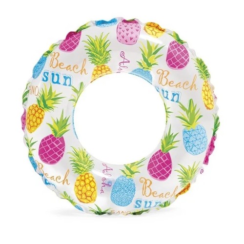 SWIM RING-59230 - LIVELY PRINT SWIM RINGS SIZE: 51CM/20