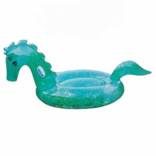 CRYSTAL UNICORN-00081948 - A huge transparent rash in the form of a unicorn horse, suitable for adults and children from 6 years and over .... 240x110x100cm