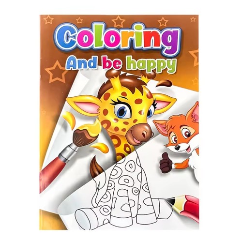 COLORING BOOK-HK24614 - Colorful Animal Patterns, Learn While Drawing, Happy Growth
