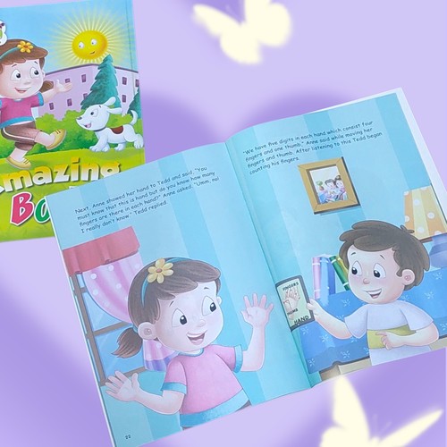 KIDS STORY BOOK-HK24609 - Learn about bodyand organs seems like a boring task for kids, but with this series they can learn about the functioning of human body in a fascinating way. This series introduces body organs to the children with the help of a story that is loaded with facts and illustrations. Heart,brain,bones,senses and everything that a child needs to know about the body, the series has it all. This series spreads awareness with knowledge in a fun filled way.