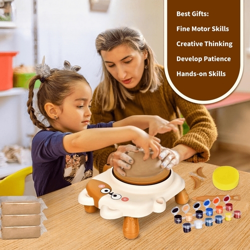 POTTERY MACHINE-VS2327 - CERAMIC MACHINE CULTIVATE CHILDREN'S ARTISTIC CREATIVITY FOR 3+ AGES