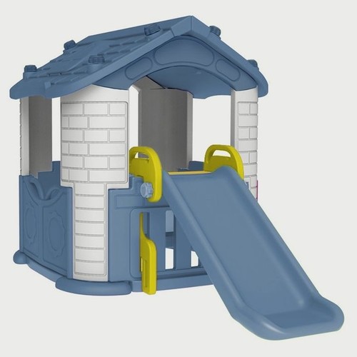 KIDS PLAYHOUSE - HAPPY PLAYHOUSE WITH SLIDE