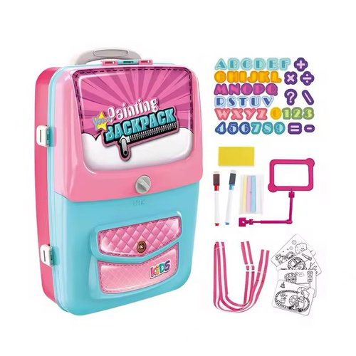 Painting Backpack-VS2345 - Painting Backpack The Combination of fashion and Art3 in 1 Magnetic Stamps For 3+ Ages