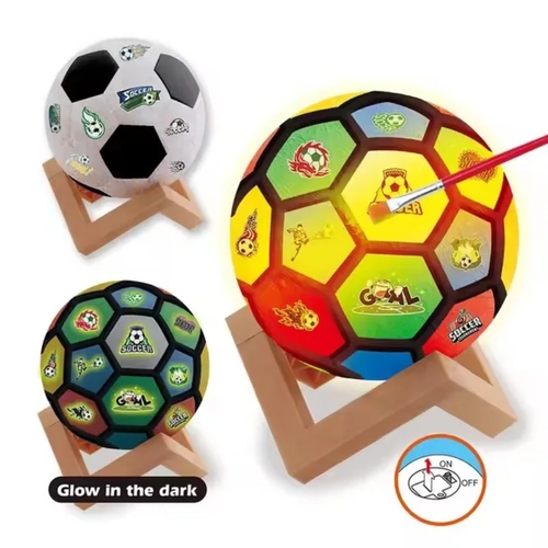 PAINTED FOOTBALL-VS2320 - PAINTED FOOTBALL LIGHTS FOR 5+ AGES