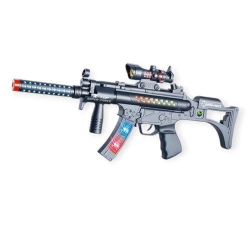 FLASHING GUN-VS2422 - B/O GUN WITH MUSIC AND LIGHT FOR 3+ AGES