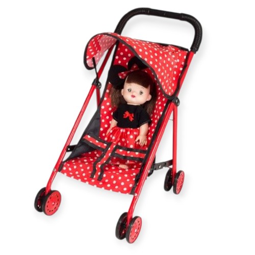DOLL TROLLEY-VS2419 - DOLL TROLLEY TABLEWARE SET FOR 3+ AGES