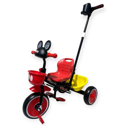 MICKEY TRICYCLE/JH-575 - MICKEY TRICYCLE WITH HANDLE + LIGHTS AND MUSIC
