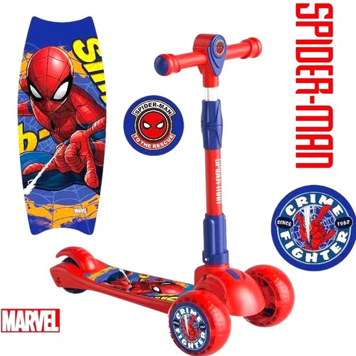 SPIDERMAN SCOOTER-606A - SCOOTER WITH HIGH ADJUSTMENT WITH MUSIC AND LIGHT