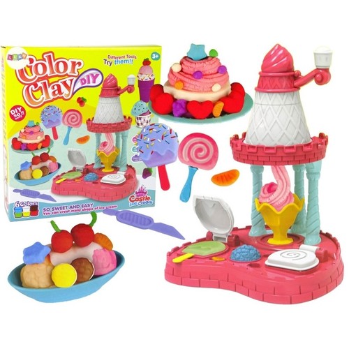 COLOR CLAY/736B-3 - Kitchen playset with clay for 3+ ages