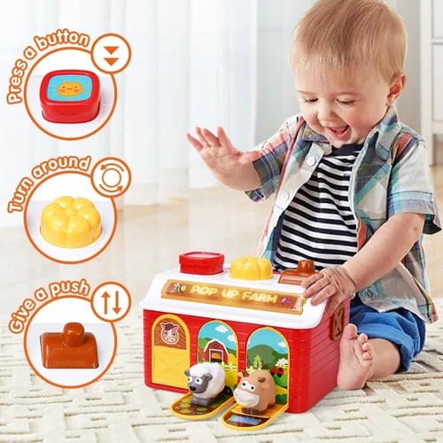 POP UP FARM-35166 - ELECTRIC BABY TOY SETS FOR  12M+