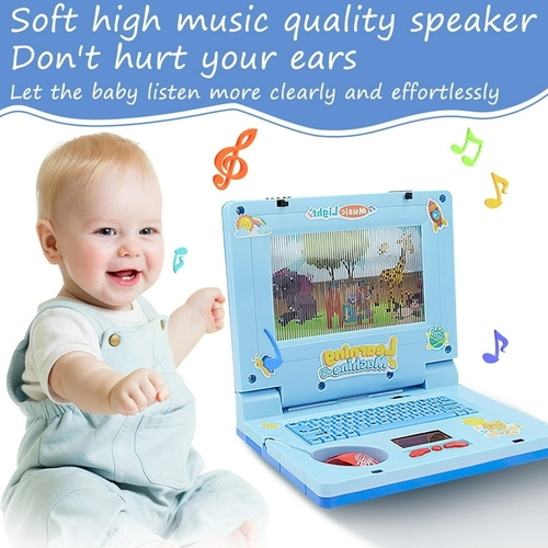 KIDS LOPTOP TOY - Features: 1. Make Learning More Fun: This toy laptop can stimulate your child's mind with activities. This children's laptop will provide a great learning experience for your children. 2. Perfect Design: Ergonomically inspired by a real laptop, complete with realistic mouse and keyboard. 3. Endless Fun: Click the mouse and keyboard to have music. Animations on the screen can move. 4. Great Gift: Give your child a gift that will set them on the path to a successful future! It is a great learning machine for cultivating and developing the minds of them. Specification: Material: Plastic Product Color: Blue, Pink Package Size: 19.5 x 16.5 x 4.5cm Package Weight: 390g Package Included: 1 x Kids Laptop Toy