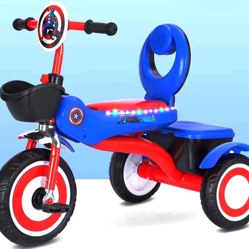KIDS TRICYCLE/JH-377(JH-208) - This features a top grade, durable Kids indoor/Outdoor Bicycle from Baby Land. baby Land is a reliable Brand well known for its durability. It is truly a bike that grows with your child as it is designed with durable frame. The well foamed seats makes this bike suitable for kids of this age range irrespective of weight. It is a bike that will remain strong even when your child outgrows it. It is recommended for kids of ages 1-4years .This premium bike is beautifully designed for people with good taste for quality . The bicycle is on a high demand due to its beauty, ruggedness, durability and design with children’s favorite cartoon character. It has many attractive features that placed it ahead of other bicycles. Smooth speed and easy pedaling, good quality tires and comfortable well foamed adjustable seat.Step out of the regular gifts and get this bike for your kids and they wouldn’t stop thanking you.