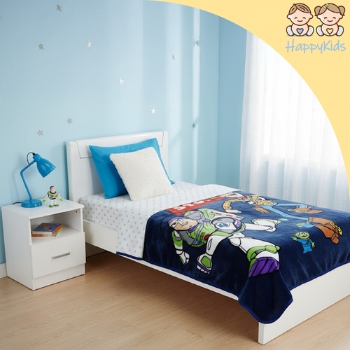 2022 DISNEY T BLANKET - Disney Characters Single Layer Blanket with Soft Fur Inside, Size 220*160cm - 105