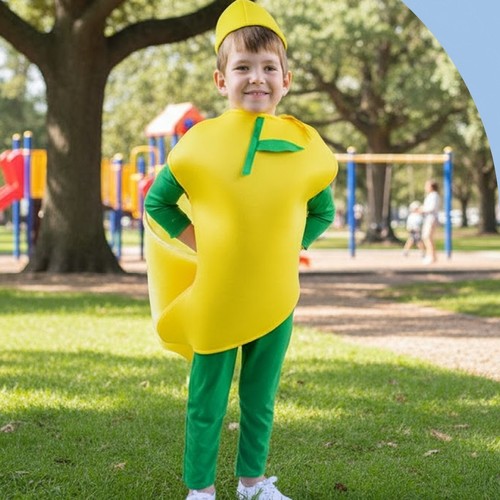 COS170/Mango Costume - Mongo Costume Includes jumpsuit , tunic and cap S - 3\4 yrs M- 5\7 yrs L- 8\10 yrs XL- 11\14 yrs