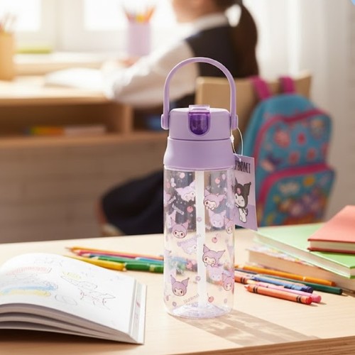 WATER BOTTLE-BTS5137 - KUROMI WATER BOTTLE FOR KIDS
500ML BOTTLE 5137