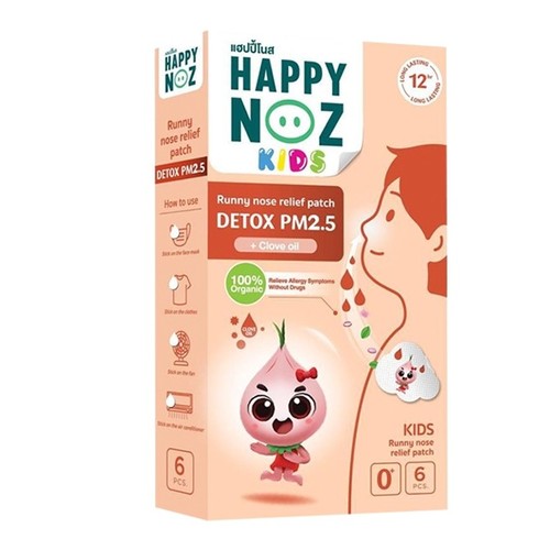 HAPPY NOZ -DETOX PM2.5 - Warning: This product is not to be used on children with G6PD deficiency, as it may cause adverse reactions.