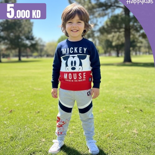 KIDS CLOTHES-AW21LLMM7/AW21LLMM5 - MICKEY SWEAtshort  AND MICKEY JOGGER