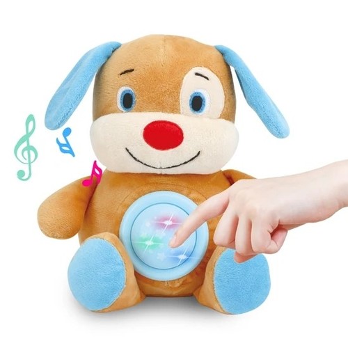 STUFFED DOG-VS2404 - Improves the hearing abilities of the child.A soft toy.It helps your children sleep well at night.Includes light and sound functions.