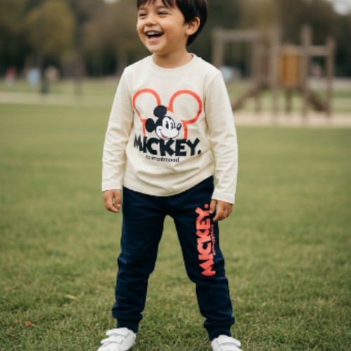 COTTON KNITTED PAJAMA/W23-BOYPJSET05 - Children's pajamas Name 
 Two pieces of cotton pajamas for children Disc