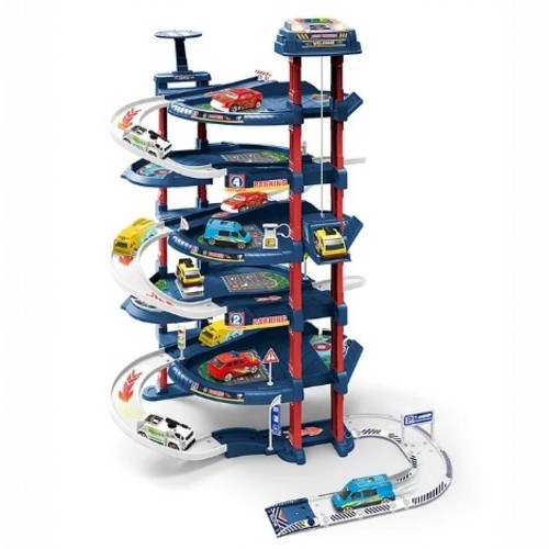 PARKING SET-VS2220 - Blue
  Light Sound 5-storey city lift parking (with 2 alloy cars, 1 alloy aircraft,
  1 sign,&nbsp; 1 lighthouse, 1 map)