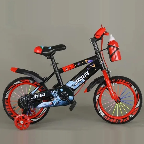 BICYCLE/JML-002-16 - 1. High Carbon Steel Frame, with High Strength, Great Shock Absorbation, Sports Style is suitablef or competition racing.
2. Beautiful Geometry, Nice Painting.
3. Offroad Tire, Semi-Slick Tire are optional.
4. Brake and Head steering blocking device are optional
16 INCHES FOR AGES 4,5,6