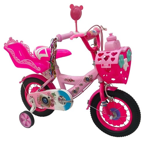 BICYCLE/YF5-16 - SIZE: 16 BASKET WITH BOTTLE + KURSI 16 INCHES FOR AGES 4,5,6