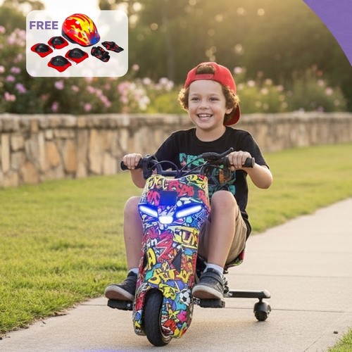 DRIFT SCOOTER-DP120 - DESCRIPTION: SCOOTER

ART NO.: DP120

INPUT: AC100-240V 50/60HZ

OUTPUT: DC36V

POWER: 250W

WEIGHT LIMITED: 50KG

APPROPRIATE AGE GRANDING: 3+ AGES