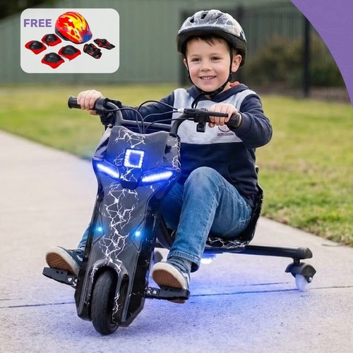 DRIFT SCOOTER/DP120 - DESCRIPTION: SCOOTER ART NO.: DP120 INPUT: AC100-240V 50/60HZ OUTPUT: DC36V POWER: 250W WEIGHT LIMITED: 50KG APPROPRIATE AGE GRANDING: 3+ AGES