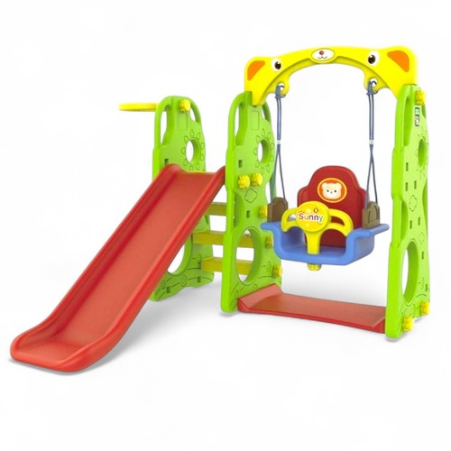 JUMBO SLIDE WITH SWING/CHD-102R - SUNNY JUMBO SLIDE WITH SWING (ROPE)