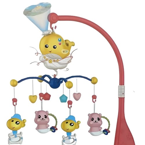 BEDSIDE BELL-VS0906 - - 1000 multimedia content. - He can use his wrist to freely perceive the outside world and learn how to touch the body surrounding it actively. - The child will use his hands and brain while playing. - Distinctive colors and shapes. - Suitable age group: from newborns and above.