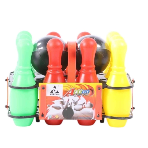 Bowling Set-VS1432 - Bowling Basket Set – A fun bowling set for kids, including a basket.