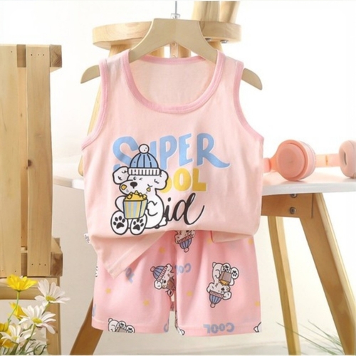 TWO PIECE SET SLEEVELESS SHIRT AND SHORT / F303J