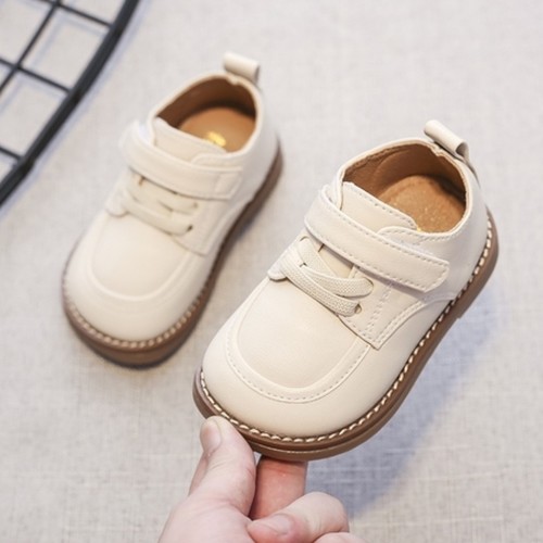 SOFT SOLE LEATHER WHITE SHOES FOR BABY / F027