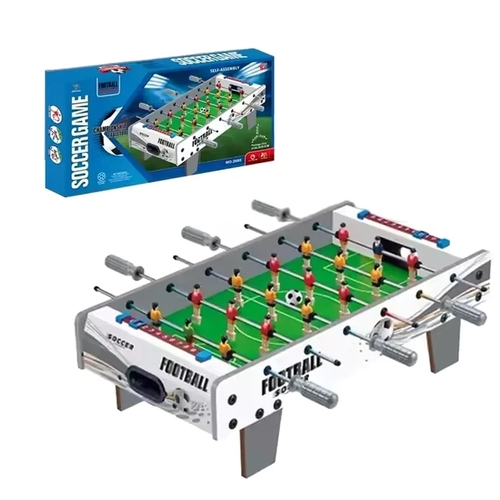 VS2633 WOODEN SOCCER GAMETABLE - The game typically includes a built-in scorekeeper to track progress, and the design ensures the ball does not get stuck during play. It is suitable for two players and is ideal for family fun or parties.&nbsp;Target Audience: It is a family-friendly game, often recommended for ages 3 and above, providing hours of fun for friends and children.