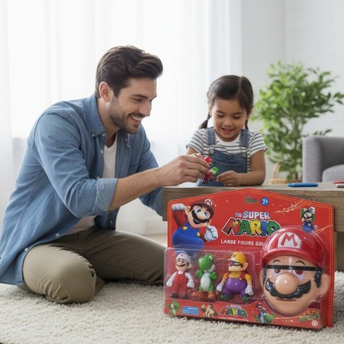 Super Mario-VS2497 - super mario 5fig for 3+ ages