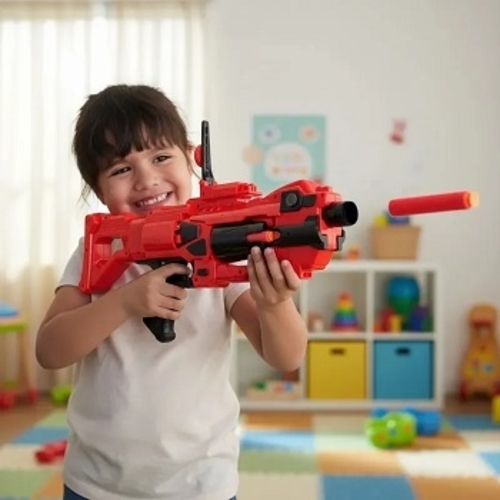 Blaster Shot-Z1124A - Semi-Auto Blastas with 20 secure Eva bullets (10Suction Cup bullets,10 regular bullets) single or multi-player toy gun shooting games for 8+ ages