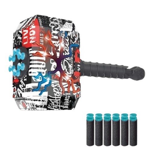 Soft Gun Hammer-VS0833 - Hammer Blaster Shots - Happy Graffiti SeriesAge: 8+