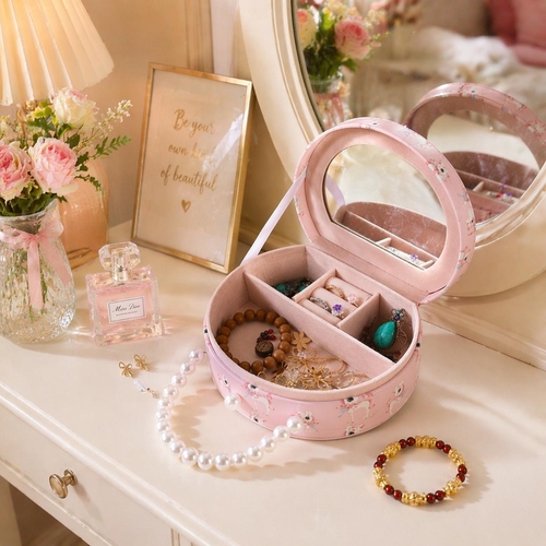 JEWELRY BOX-VS2301 - ACCESSORIES ROUND SHAPE FOR 3+ AGES