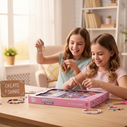 DIY BRACELET KIT-VS2528 - DIY BRACELET WEAVING KIT FOR 6+ AGES