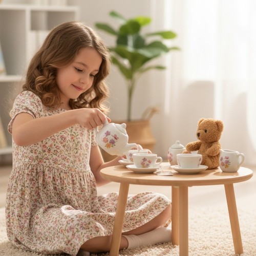 TEA SET-VS2319 - PORCELAIN TEA SET FOR 3+ AGES