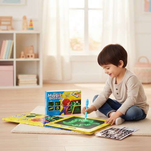 MAGIC DRAWING-YL608B - THIS DRAWING BOARD IS AMAZING. WHAT'S THE FUNCTION ? FOR 3+ AGES