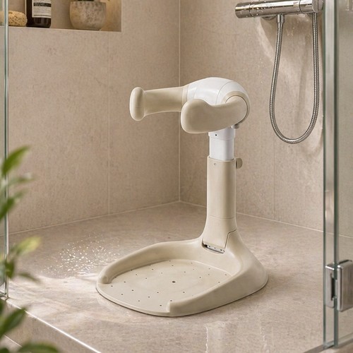 BABY STANDING SHOWER-B1 - This Baby Shower Stand adjustable standing support has been really helpful while my kid is learning to take showers. Setup was easy, which I appreciated right away, because I do not need toddler bath gear coming with a side quest. Once it was in place, it gave a nice little support system without making the whole shower setup feel awkward.